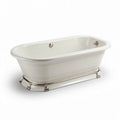 Baignoire en acrylique blanche avec support en acier inoxydable 150 x 75 x 60cm